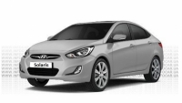 6 Hyundai Solaris 2013г.в. Седан 1.6 МКПП 123л.с. Кондиционер (серебристый)