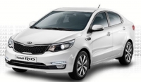 17 Kia-Rio 2017 г.в. белый седан 1,6 АКПП 123 л.с. кондиционер (серебристый, графит)