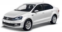 16 Volkswagen Polo 2017 г.в. седан 1,6 АКПП 110л.с. кондиционер (белый, серебристый, бежевый, коричневый, красный)