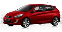 10 Hyundai Solaris 2012г.в. Хетчбек 1.6 АКПП 123л.с. Климат-Контроль (красный, белый)